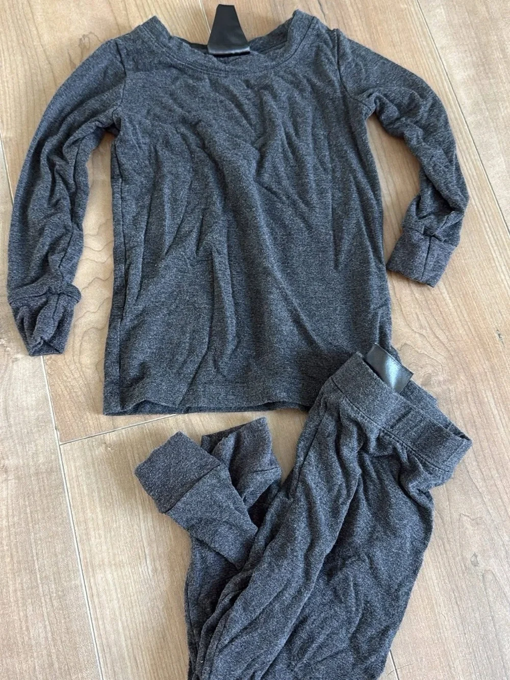 Little Sleepies Dark Charcoal Long Sleeve Pajama Set
